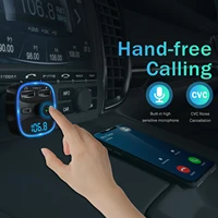 LENCENT Bluetooth FM Transmitter Wireless Radio Adapter Car Kit with Dual USB Charging Car Charger MP3 Player Support TF Card - Image 4