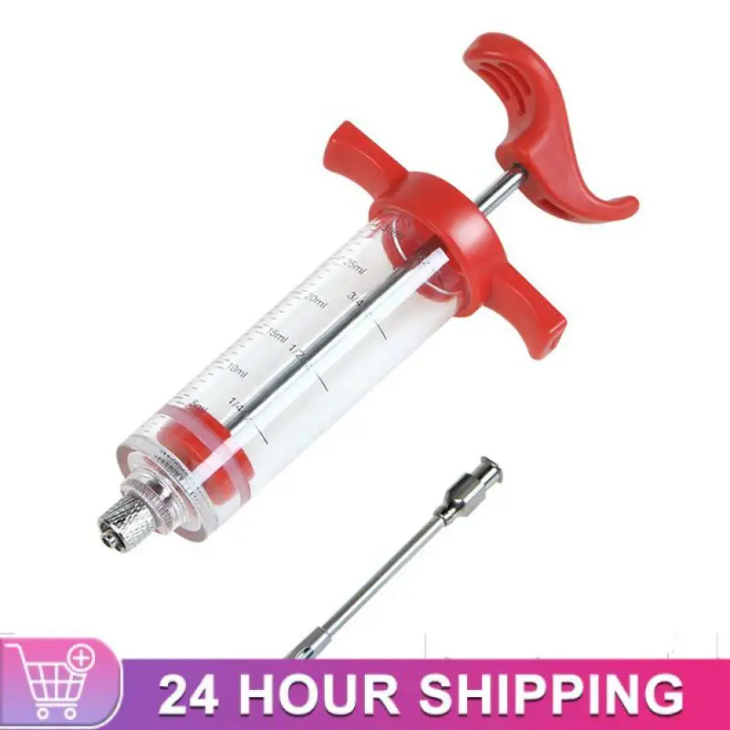 Barbecue BBQ Tools Set Grill Syringe Kitchen Accessories Sauce Injector Roast Needle Party Supply Home Supplies