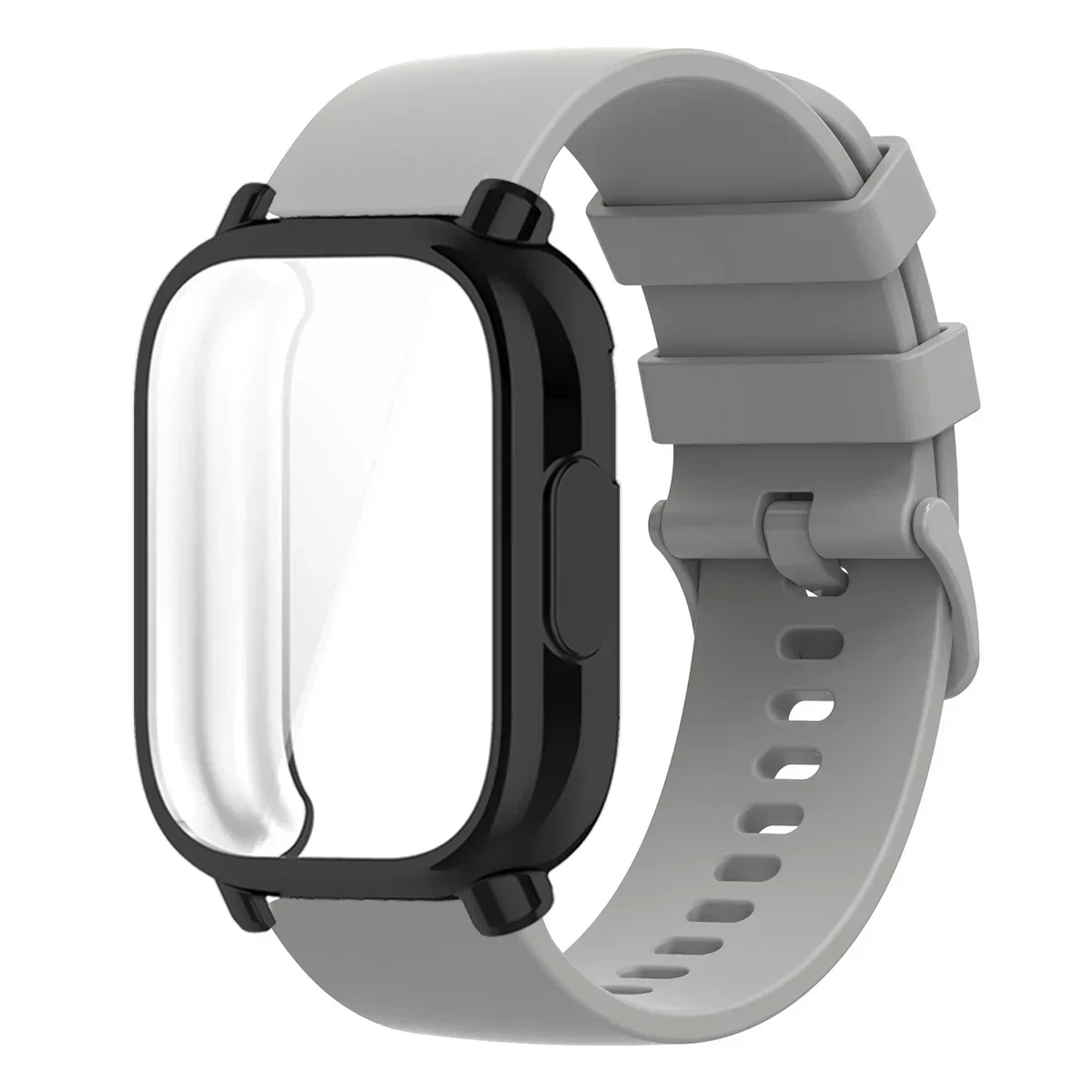 Protective Case with Silicone Strap - Full Cover Screen TPU Soft Shell & Breathable Sport Bands