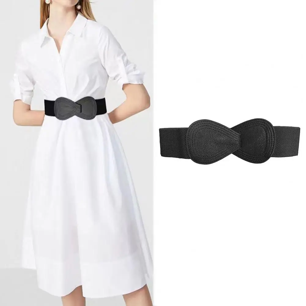 Slimming Waist Women Belt Stylish Durable Women's Belts High Elasticity Cross Bow Design with Anti-slip Anti-break for Slimming