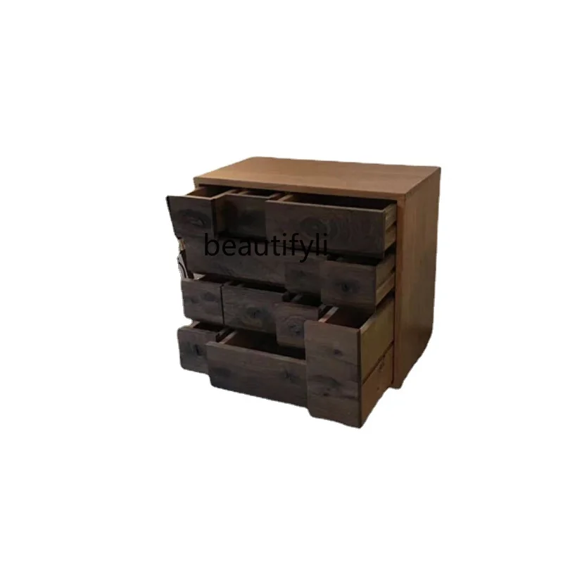 

Multi-Drawer Cabinet Solid Wood Chest of Drawers Side Cabinet Locker Bedside Cabinet Tea Cabinet Locker furniture