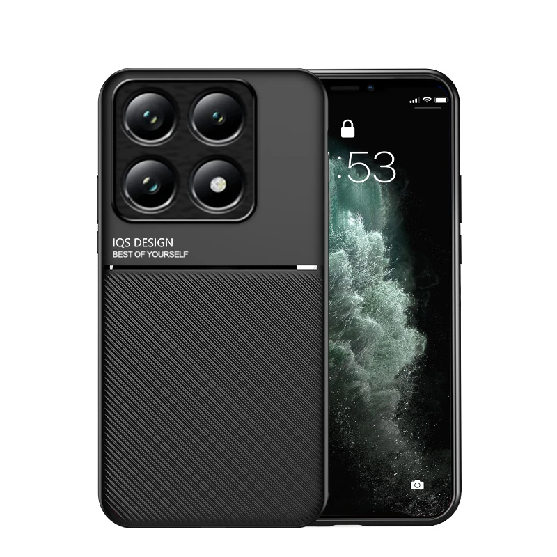Magnetic Holder Leather Shockproof Car Case - Soft Silicone Protection