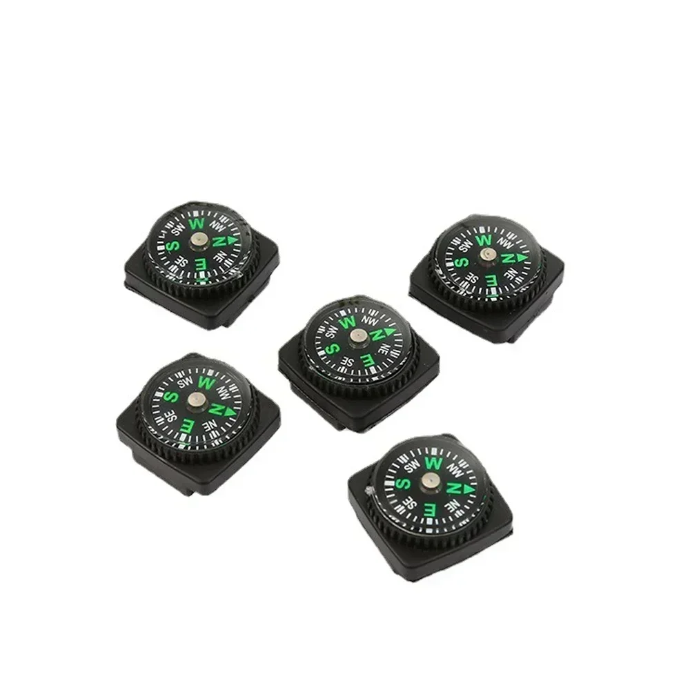 Watch Strap Button Compass Mini Portable Emergency Survival Navigation Travel Kits Outdoor Hiking Camping Accessories 1/5PCS waterproof compass,mini compass,navigation compass,portable compass,survival compass