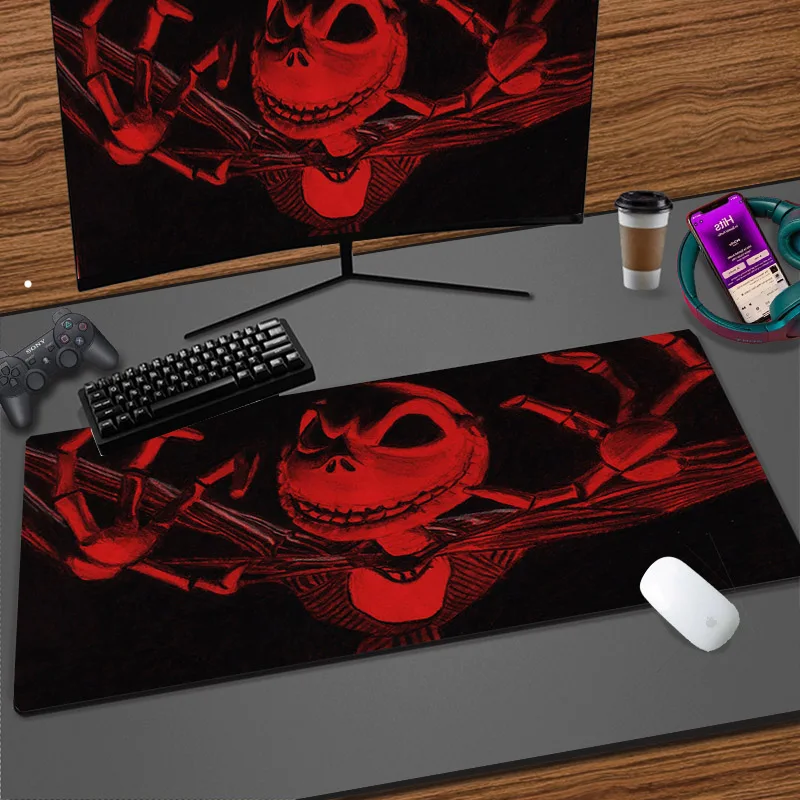 Anime HD Custom Game Large Mouse Pad 900x400 PC Keyboard Office Jack S-Skellington Soft Desk Mat Laptop Gaming Non-slip Mousepad sleeping sloth hanging on a bench cozy lazy mouse pad custom mouse pad customized rectangle non slip rubber mousepad 9 5x7 9inch