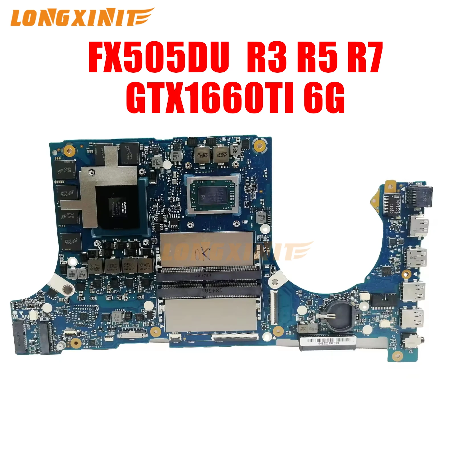 

Notebook FX505D Mainboard For ASUS FX505DU FX705DU FX505DV Laptop Motherboard AMD R3-3300H R5-3550H R7-3750H GTX1660TI-6G