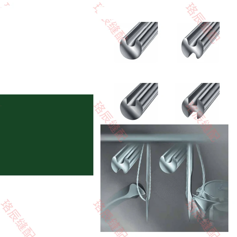 100 PCS 재봉틀 바늘 GROZ-BECKERT UY128 가스 3 바늘 5 스레드 기계 바늘 티타늄 도금 방지 과열