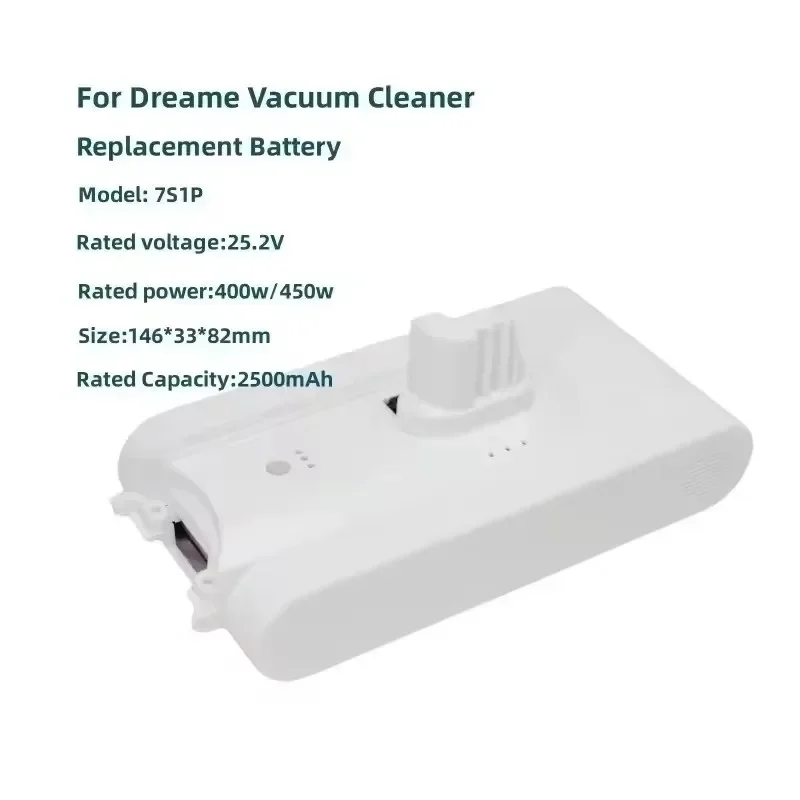 25.2V 4000mAh Lithium Battery for Xiaomi Mijia Vacuum Cleaner V8 V9 V9B V9P V10 XR VVN3 VVN4 Dreame Vacuum Cleaner rechargeable battery vacuum cleaner battery