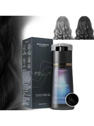 Effortless Quick - Color Hair Dye Shampoo with Natural Plant Ingredients - Black