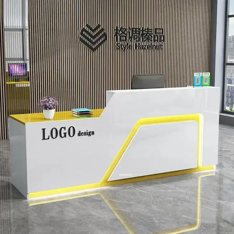 Commercial Bar Cash Register Modern Commercial Company Reception Desks Office Furniture Simple Beauty Salon Reception Desk N
