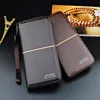 New Men's Wallet Long Zipper Handbag Men's Money Clip Business Casual Large Capacity Soft Leather Wallet Mobile Case 4