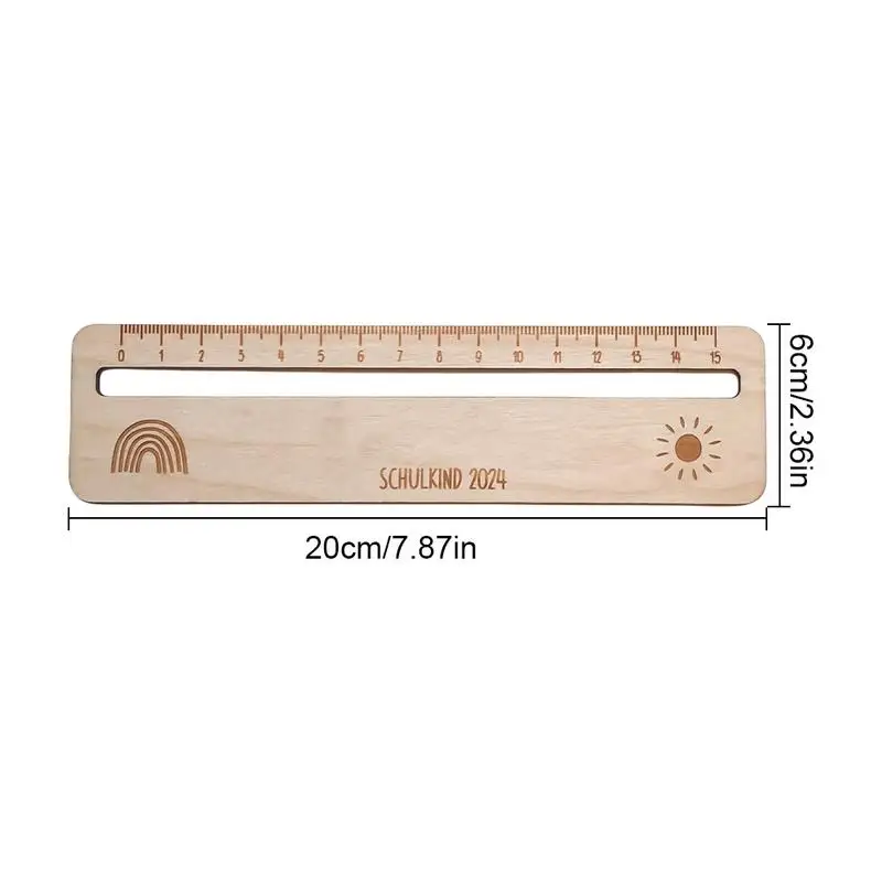 Guided Reading Tools Wooden Guided Reading Ruler Text Guide for Children Students Measuring Ruler Reading Tools  Accessories