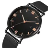 Fashionable business men's watch ultra-thin mesh belt Roman pattern trendy simple men's and women's quartz watch 2