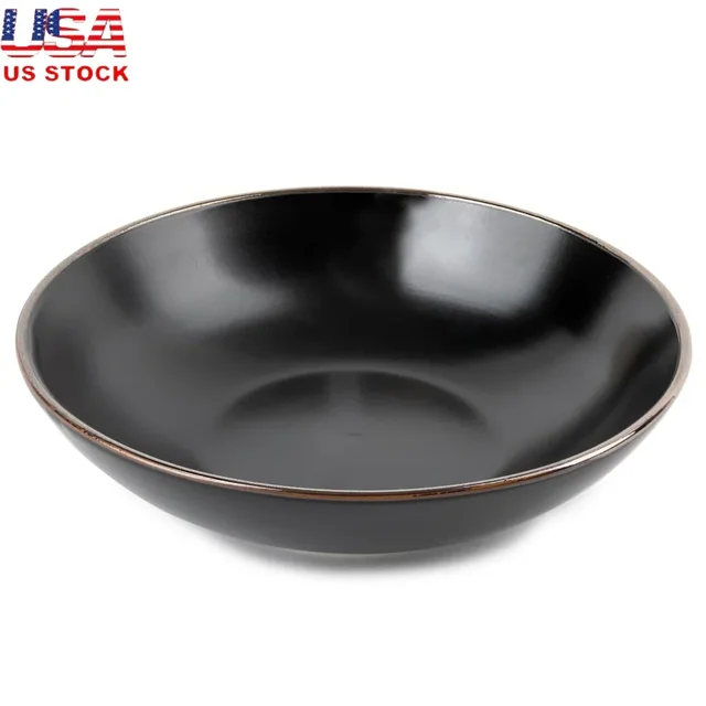 Stoneware Bowl Microwave Dishwasher Safe Durable Ceramic Kitchen Decor Soup Salad Stew Elegant Design Essential Home Cookware