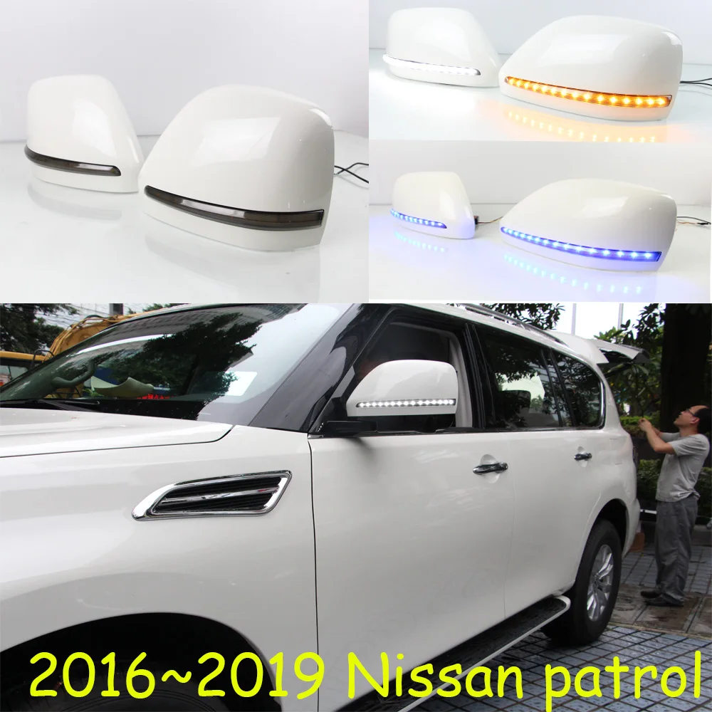 

Передние фары на бампер для Nissan патруль, зеркальные фары, дневные светильник 2012 ~ Y, автомобильные аксессуары, светодиодные дневные ходовые огни, фары для патрульных противотумансветильник