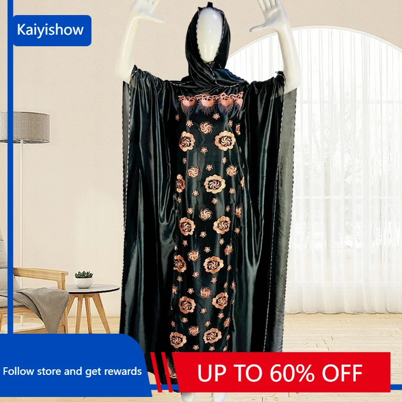 

African Dresses For Women Vetement Femme Dashiki Spring New Abaya Print Maxi Dress Africa Clothes Dashiki Ankara Dresses Scarf