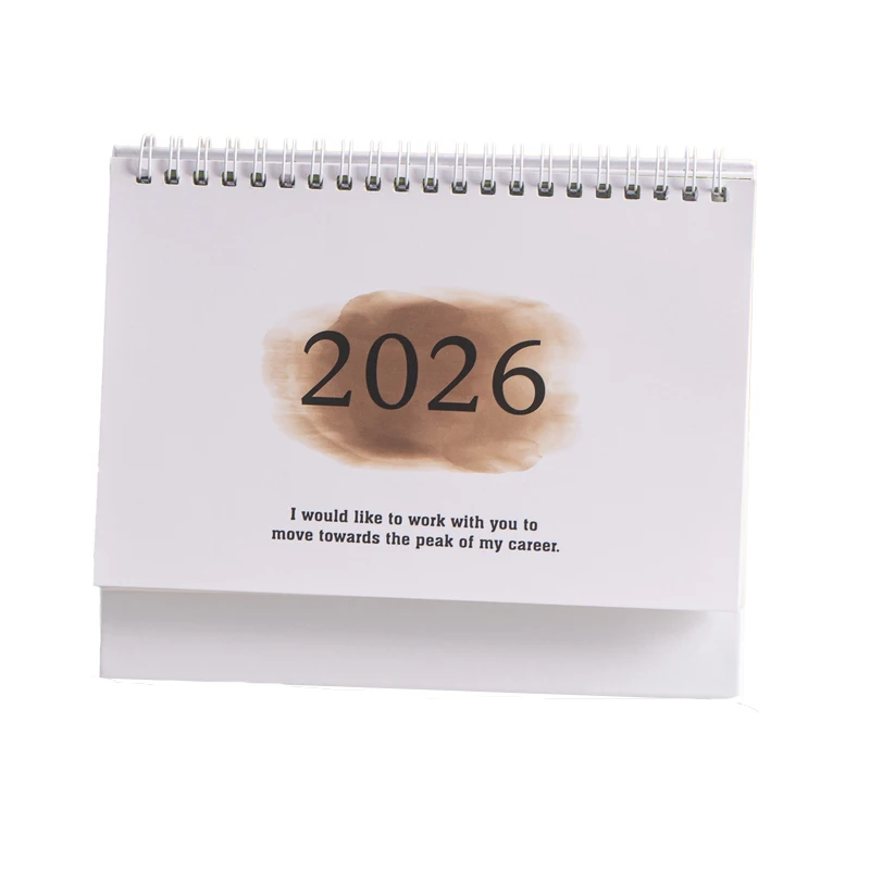 July 2025 - December 2026 Mini Desk Calendar Academic Year Small Standing Flip Tiny Calendar Running from School Office Home