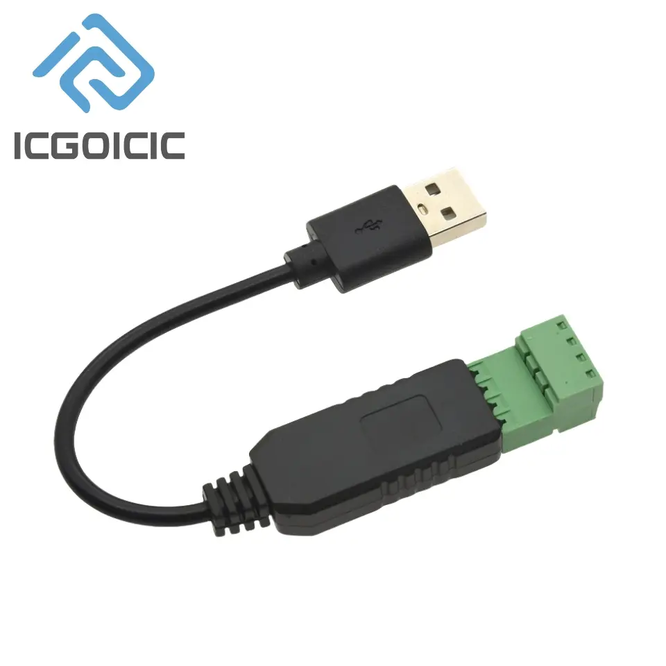 USB to RS485 Serial Port Converter Communication Module CH340 PLC Serial Port IO Module RS-485 Connector image 4