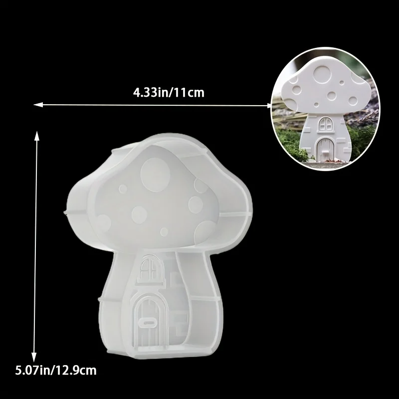Charming Mushroom Cottage Mold for Creative Crafts & Decor