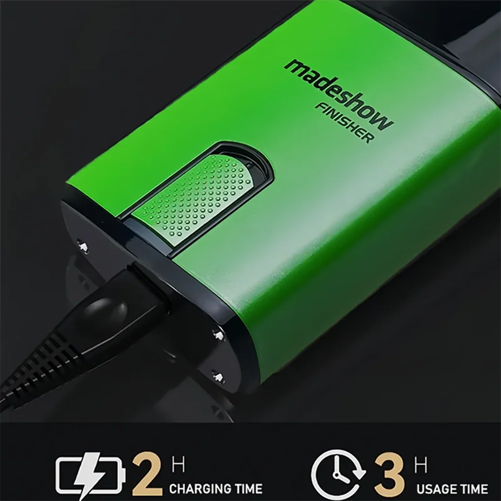 Madeshow M7 Shavers 1400mAh Professional Oil Head Reciprocating Hair Clippers Metal Body 0MM Cutter Electric Beard Trimmer - Image 5