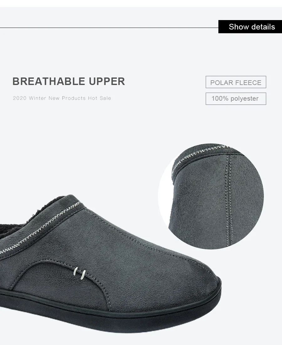 Men Winter Warm Fur Slippers House Non-Slip Soft Shoes Men Comfort Flat Heel Slides Home Indoor Bedroom Zapatillas Casa Mujer