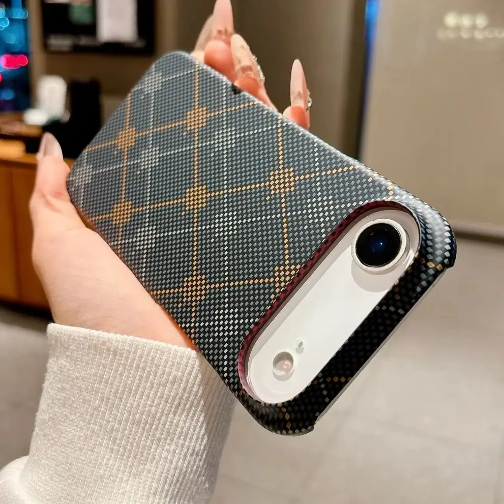 Magsafe Magnetic Kevlar Carbon Fiber Pattern Slim Armor Phone Case