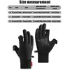 Hiking Gloves Waterproof Non-slip Gloves With 2 Fingerless Design Fleece-Lined Winter Gloves Warm Running Gear For Women Men 6