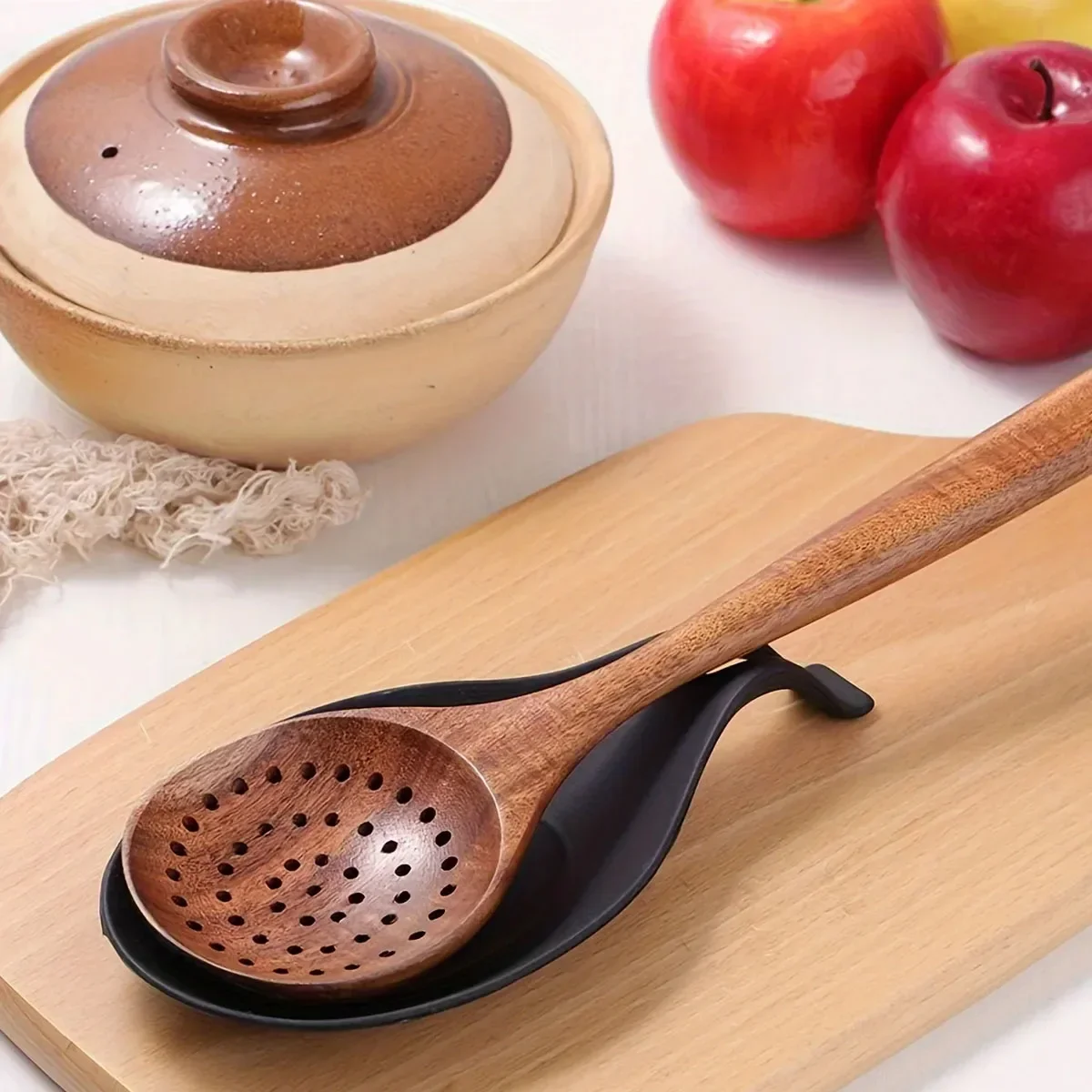 1/2/3pcs-Silicone Spoon Rest Spatula Holder Heat Resistant Utensil Placemat Tray Kitchen Tools