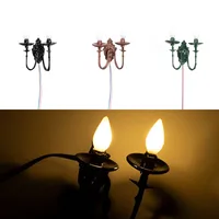 Microlandscape Decoration Lamp Building Sand Table Model Wall Lamp Material With Light Model Wall Lamp Simulation Model Lamp 1