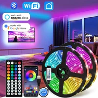 Usb 5V Led Strip Light 5050 Rgb Led Tape Bluetooth Wifi App Remote Control Led Room Light 1-30M Backlight Ribbon Lighting Lamp 1