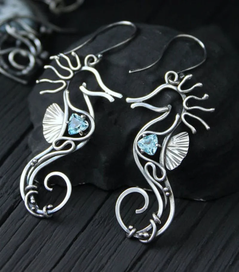 【HYERES LOR】23SS★ H Heart Silver(Y) Color Enamel Earring FLAME HEART EARRING