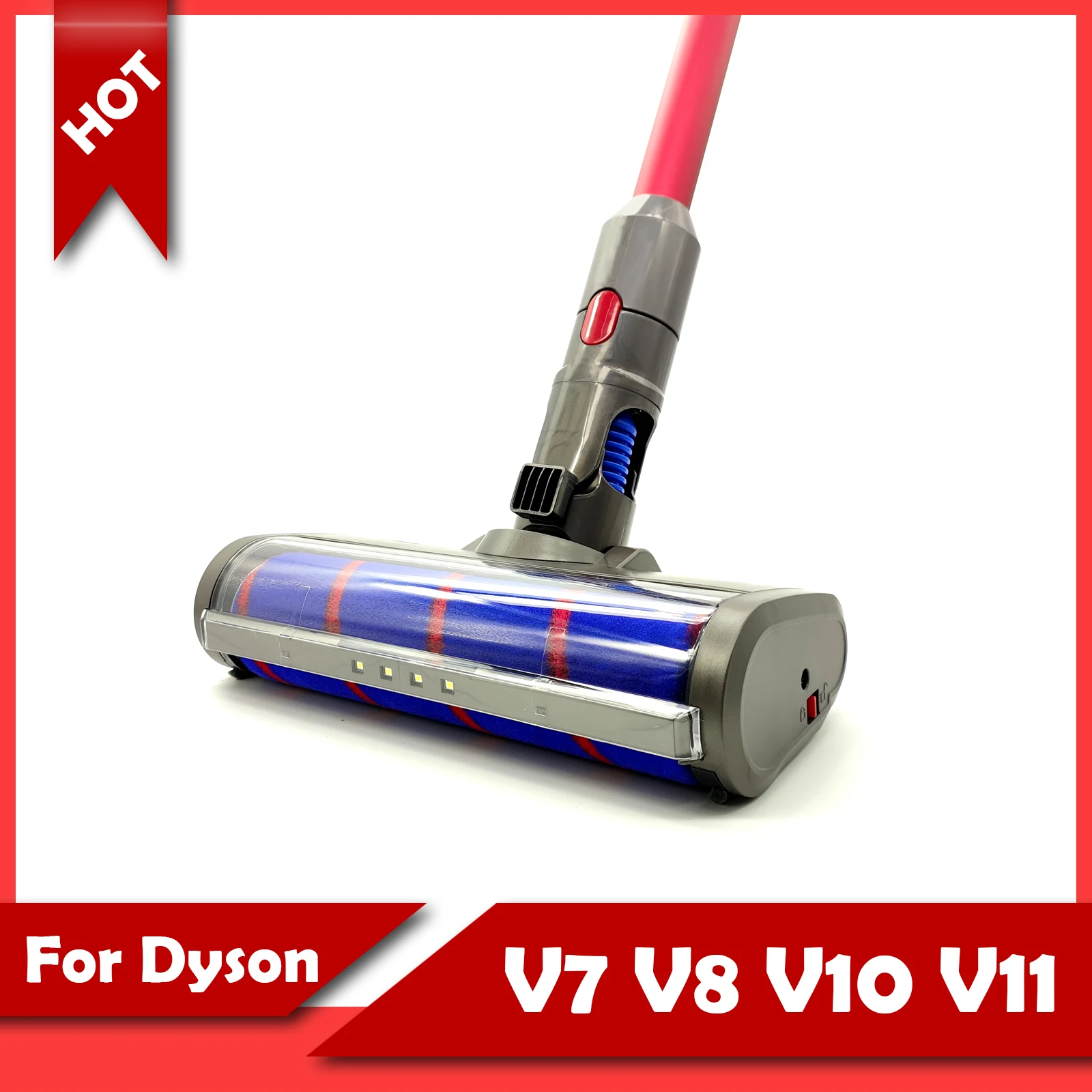 

Моторизованная Насадка для пылесоса Dyson V8 V7 V10 V11, мягкая уборочная щетка, сменная насадка