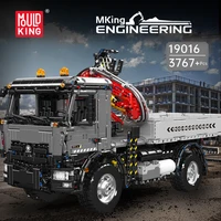 Mould King 19016 Technical Car Toys The RC Truck-Mounted Crane Transport Vehicle Building Block Brick Set Kids Christmas Gift 3