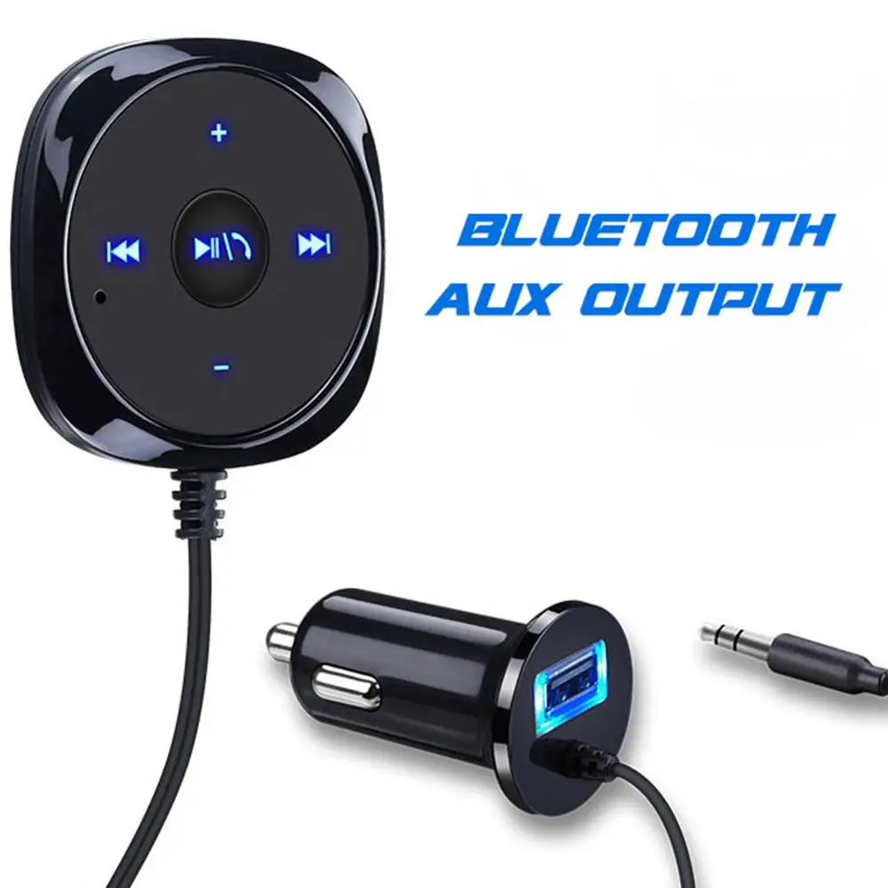 Bluetooth 4.2 Mini AUX 3.5mm Wireless Music Receiver Streaming Audio Adapter Mic 