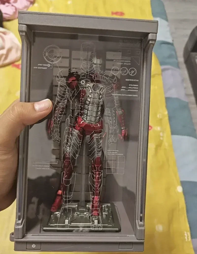 Marvel Iron Man Mk1-7 Mark Hall Action Figure Avengers Tony Of Armor Set Di 1-7 Stark Legends Original Zd Modeldoll Toys Gift