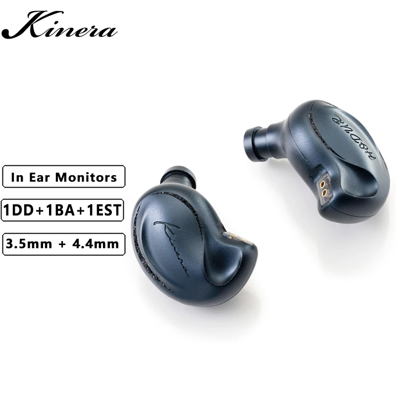 

KINERA Hodur 1DD+1BA+1EST Hifi Music Audiophile Studio Earphone In Ear Monitors Balanced Armature Dynamic Electrostatic Earbuds