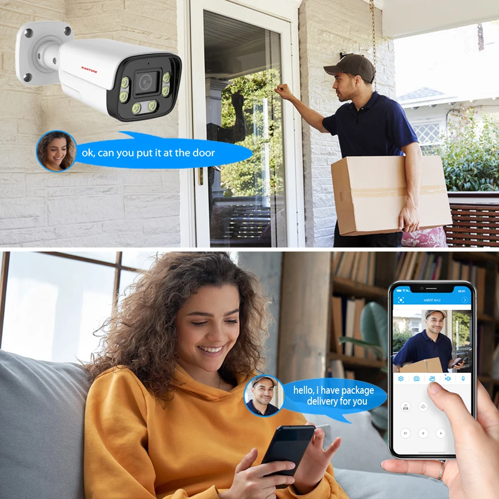 KANTURE 32CH 4K Video Surveillance System 8MP Ai Human Detection Outdoor Two Way Audio Color Night Security Camera Kit Xmeye P2P 2