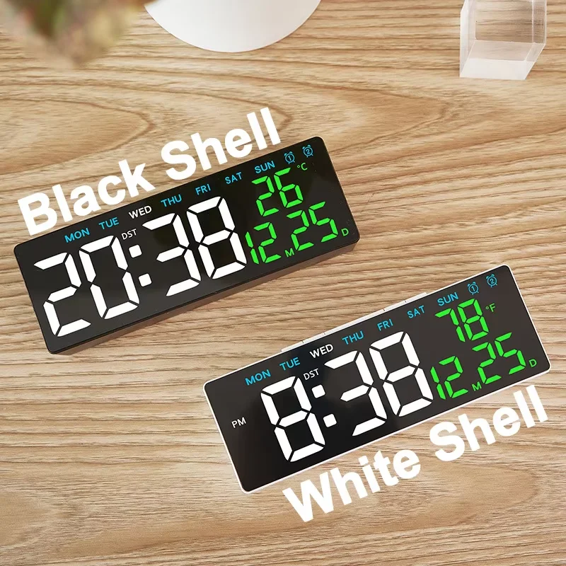 USB Powered LED Digital Alarm Clock with Dual Alarm & Adjustable Brightness