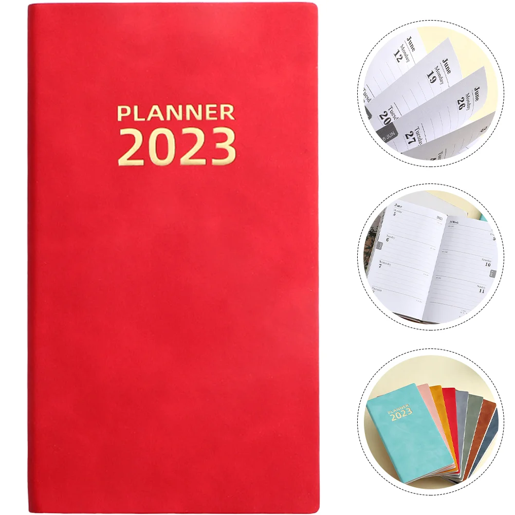 

2023 Agenda Book Notebook Office Academic Planner Work Notepad Memo Pads Time Management Diary Multi-function Daily Use