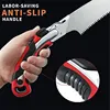 AIRAJ Pruning Saw with Scabbard Safety Sheath,52CM/20 Inch Gardening Pruning Saw,SK5 Steel Curved Blade,Safe & Secure Blade Lock 2