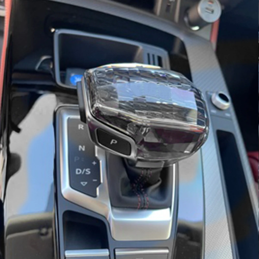 

For Audi A4 A5 S4 Q5 Q7 Rs5 2019 Car Gear Shift Knob Crystal Decorative Cover Modified Crystal Gear Head Cover Car Accessories