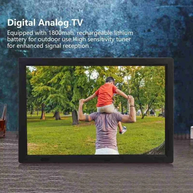Leadstar-TV Digital inteligente, sintonizador LED portátil de 14 pulgadas,  pantalla LCD panorámica con soporte, enchufe británico de 110-220V -  AliExpress