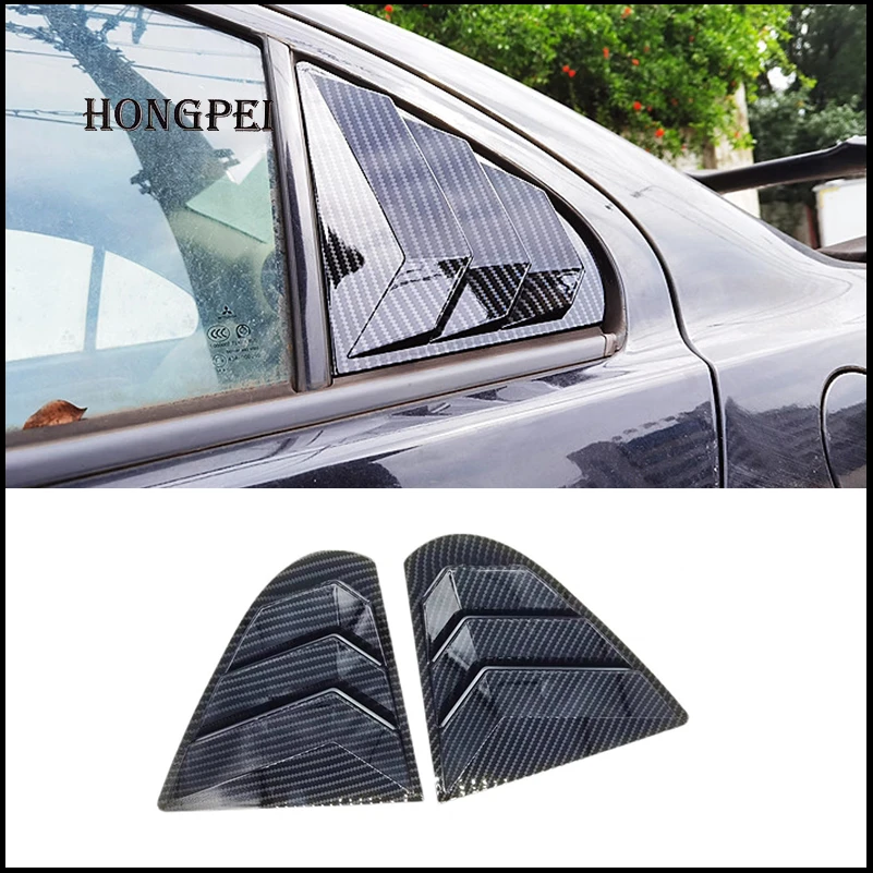 Car Styling Rear Window Side Vent Shutter Louver Trim Cover For