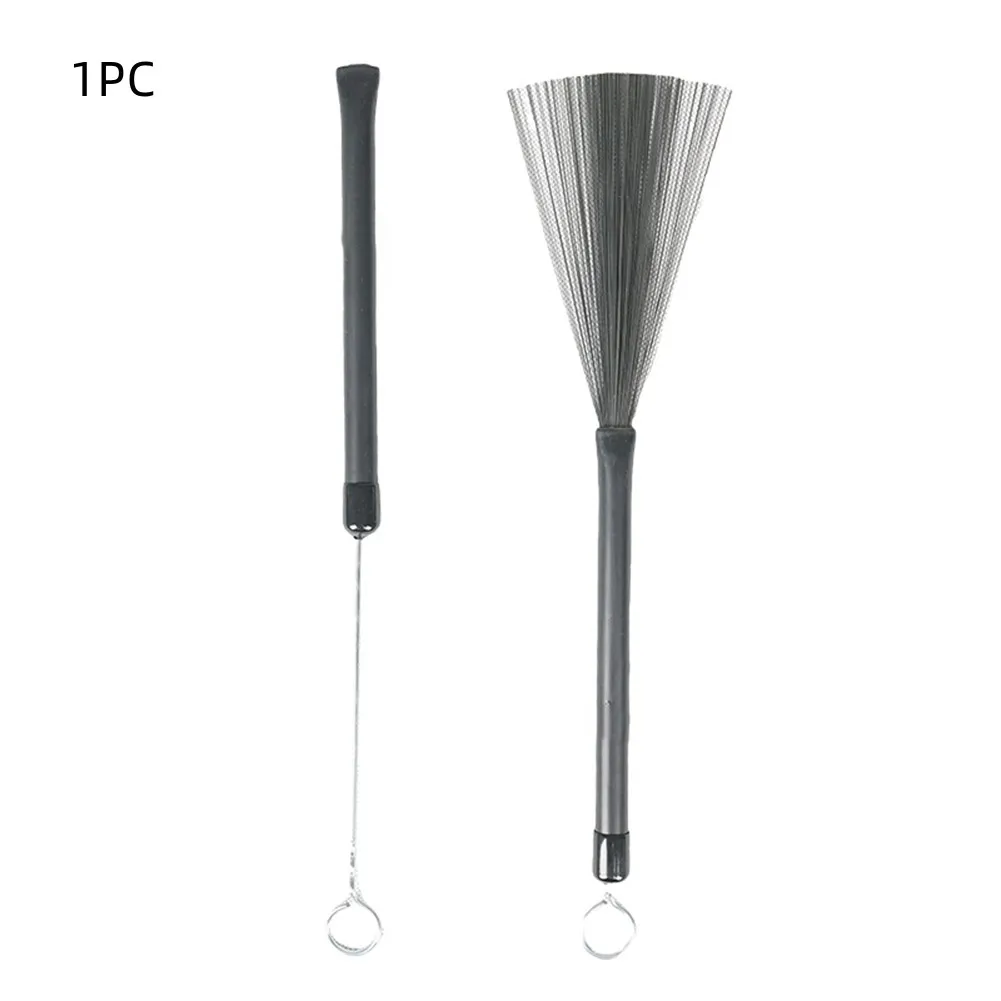 Drum Sticks Drum Percussion Accessories Drum Accessories 1/2PCS Metal Drum Stick Drum Brush Special Brush For Set Retractable Steel Wire Brush Jazz Brushes Parts