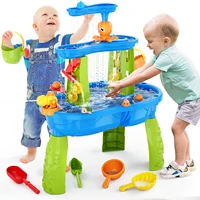 Kids Sand Water Table Children's Beach Toys Outdoor Garden Bunker Set Summer Beach Children DIY Parent-child Interactive Toy 1