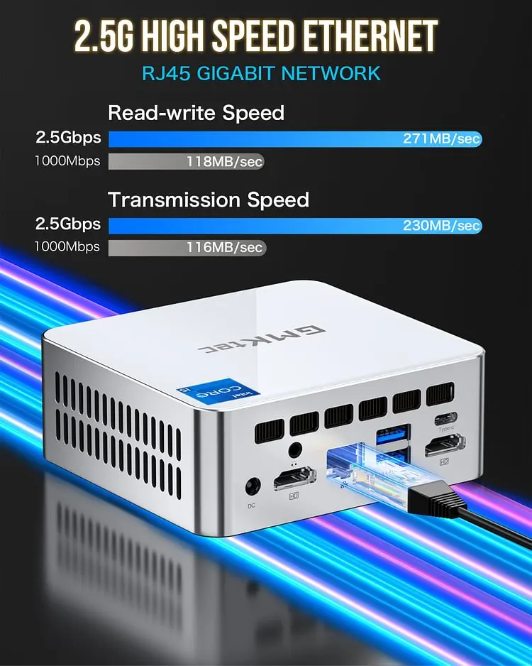 GMKtec M3 Intel Core i5-12450H Gaming Mini PC 8-core 12-thread 16/32GB DDR4 512GB/1TB SSD Computer PC Mini Computer Gaming PC 4