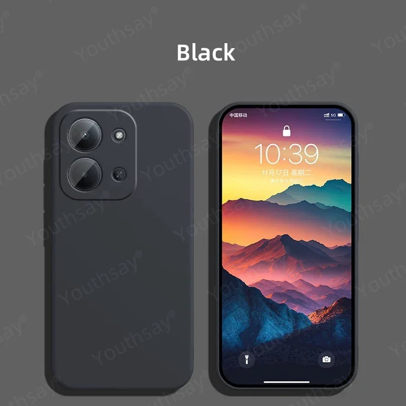 Luxury Soft Liquid Silicone Phone Case with Original TPU Back