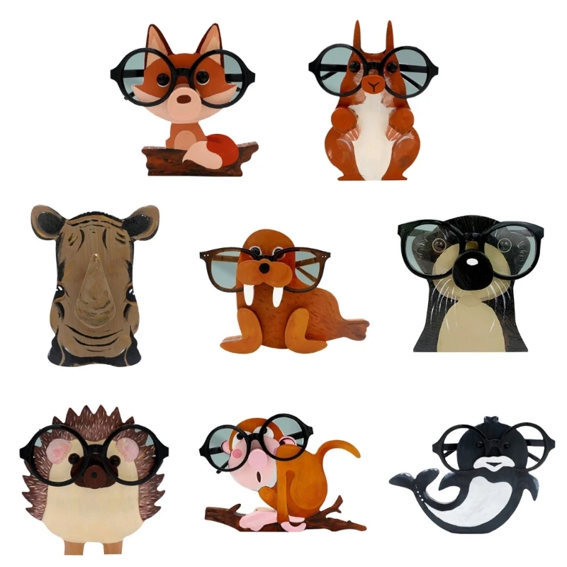 

Glasses Stand Animals Glasses Frame Christmas Gift Wooden Ornaments