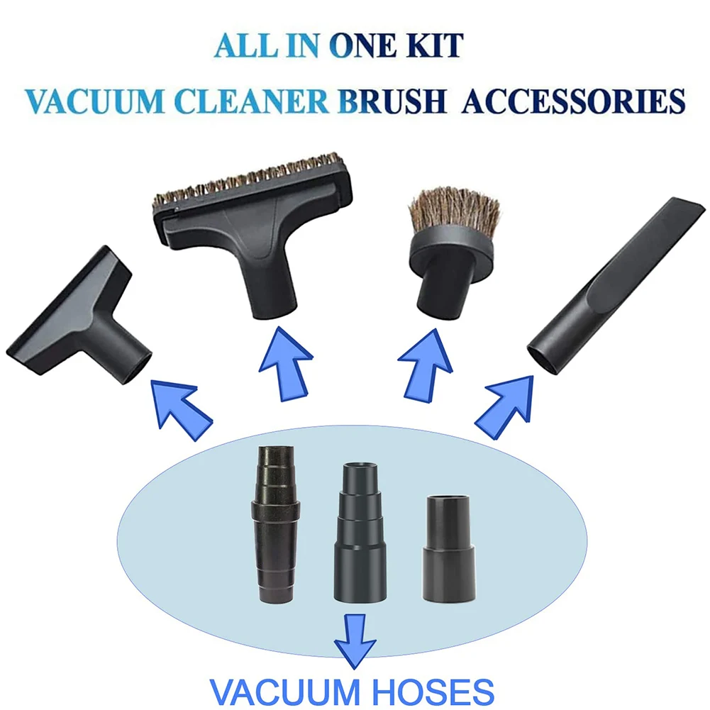

3Pcs Hose Connector For 1-1/4" Or 1-1/2" Vacuum Hose Adapter Attachment Vacuum Cleaner Cleaning Tools Accessories
