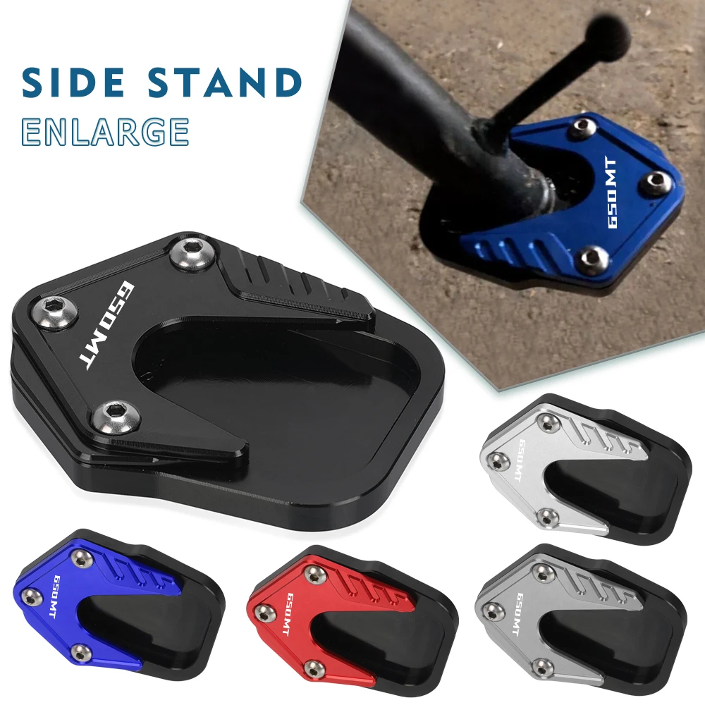 

For CFMOTO 650MT 650 MT 2017-2023 2022 2021 2020 2019 Motorcycle Side Stand Enlarger Sled Sidestand Kickstand Foot Pads Support