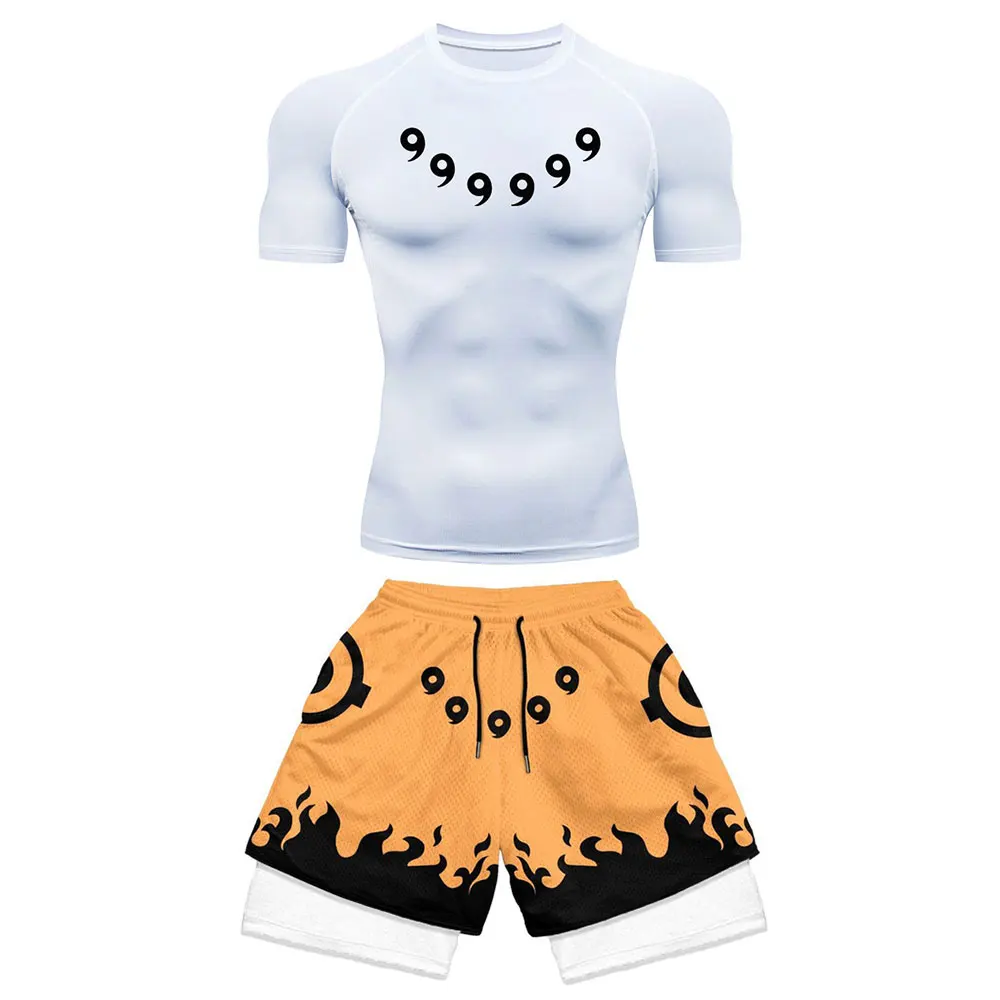 Anime Shirt+Gym Shorts 2PCS 4